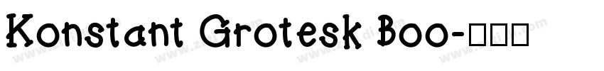 Konstant Grotesk Boo字体转换